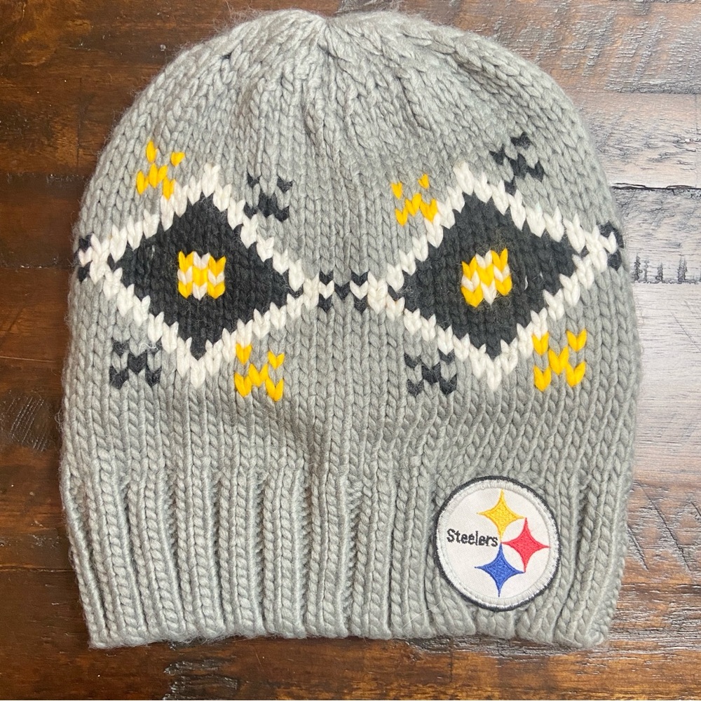 Pittsburgh Steelers Women's Touch Sparkle Fair Isle Beanie Winter Hat
